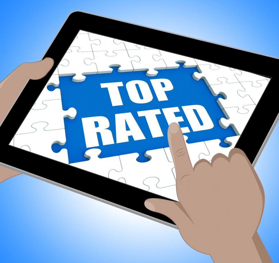 Free Image of Top Rated Tablet Means Web Number 1 Or Most Popular 