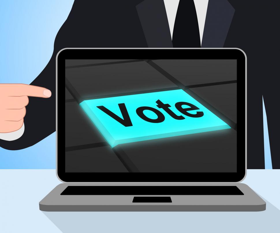 Free Image of Vote Button Displays Options Voting Or Choice 