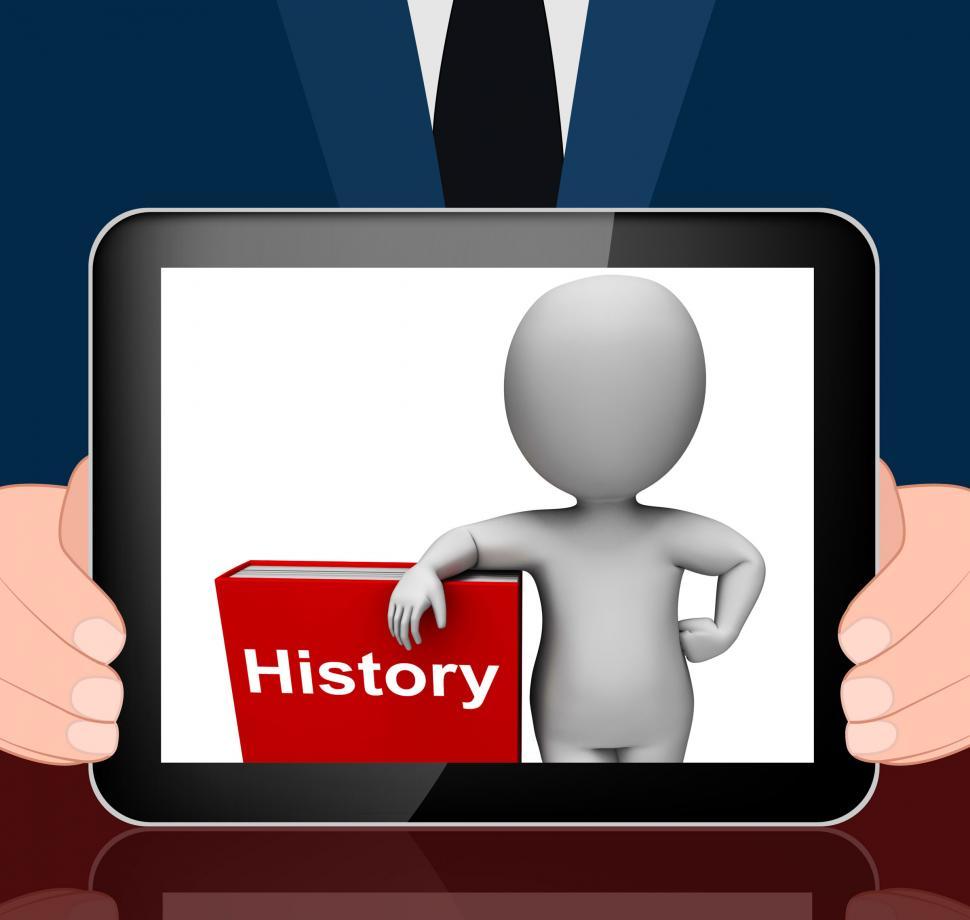 Free Image of History Book And Character Displays Books About The Past 