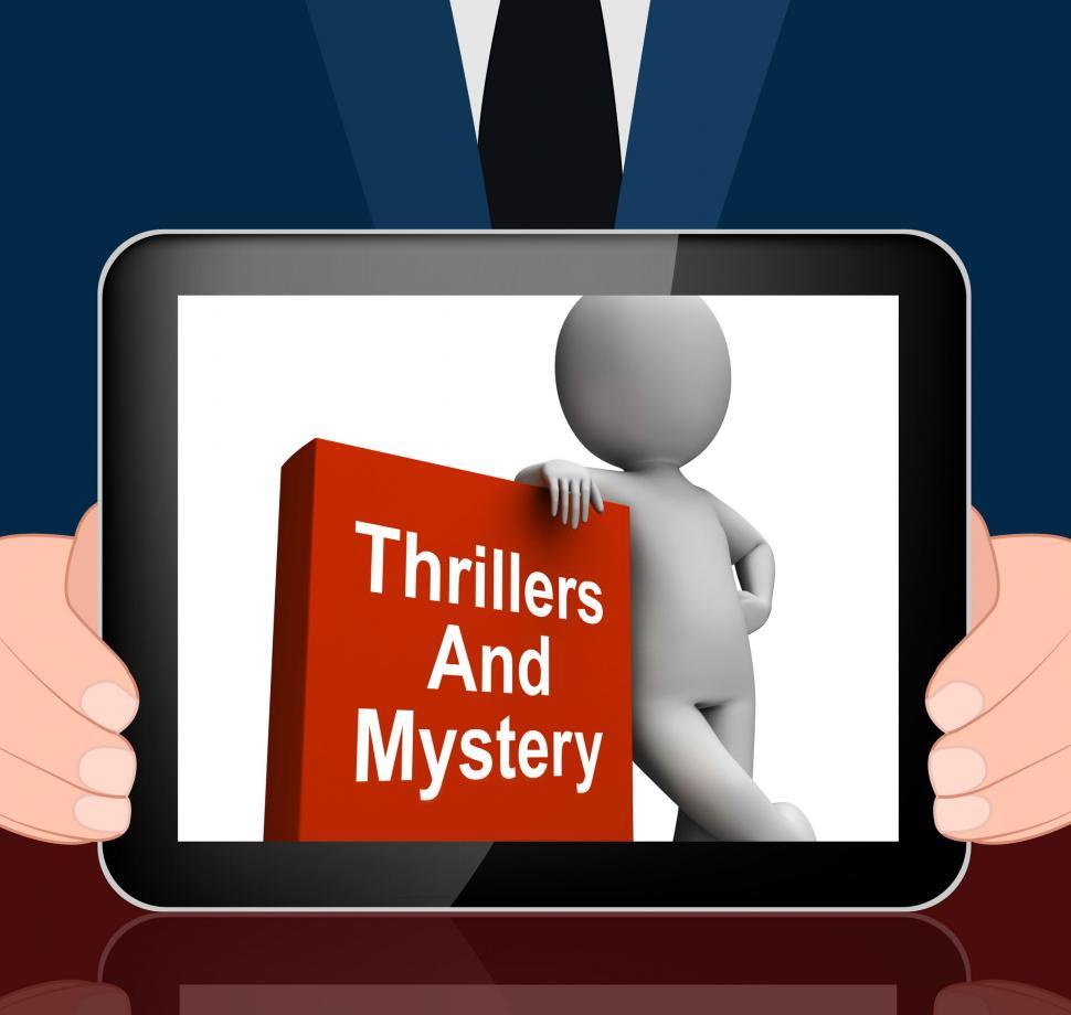 Free Image of Thrillers And Mystery Book With Character Displays Genre Fiction 