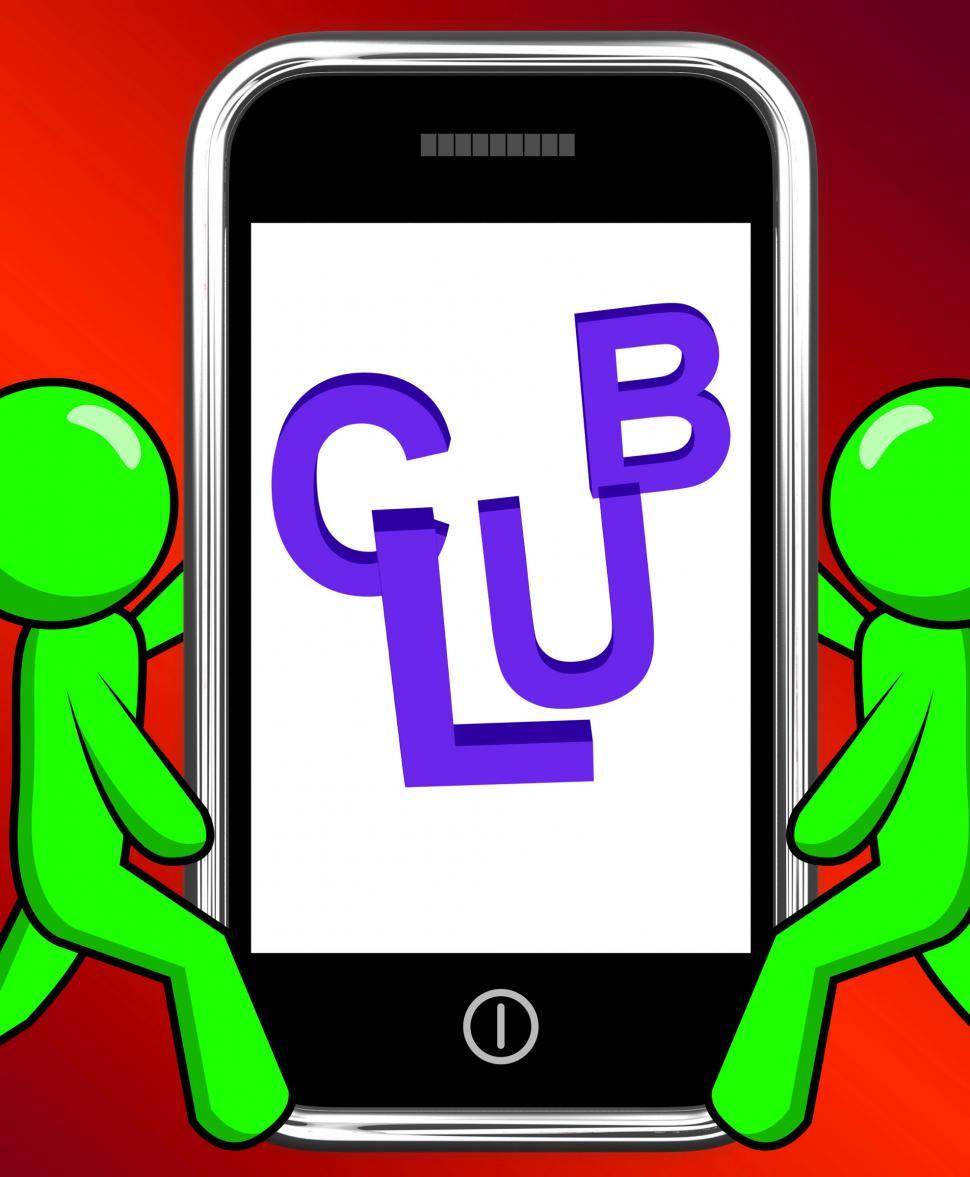 Free Image of Club On Phone Displays Group Team League Association 