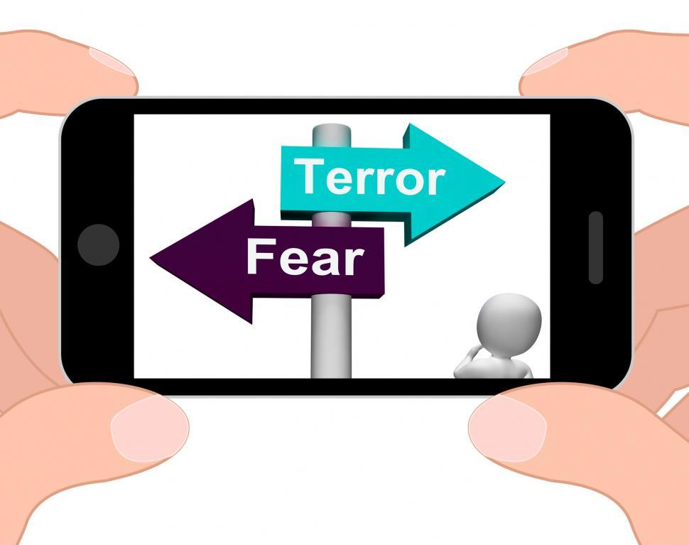 Free Image of Terror Fear Signpost Displays Anxious Panic And Fears 
