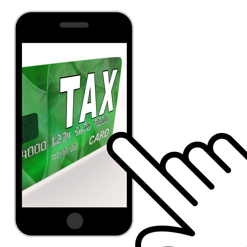 Free Image of Tax On Credit Debit Card Displays Taxes Return IRS 