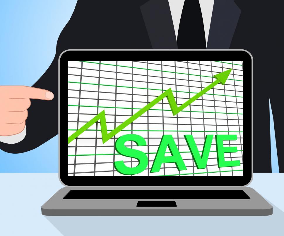 Free Image of Save Chart Graph Displays Increasing Savings Investment 