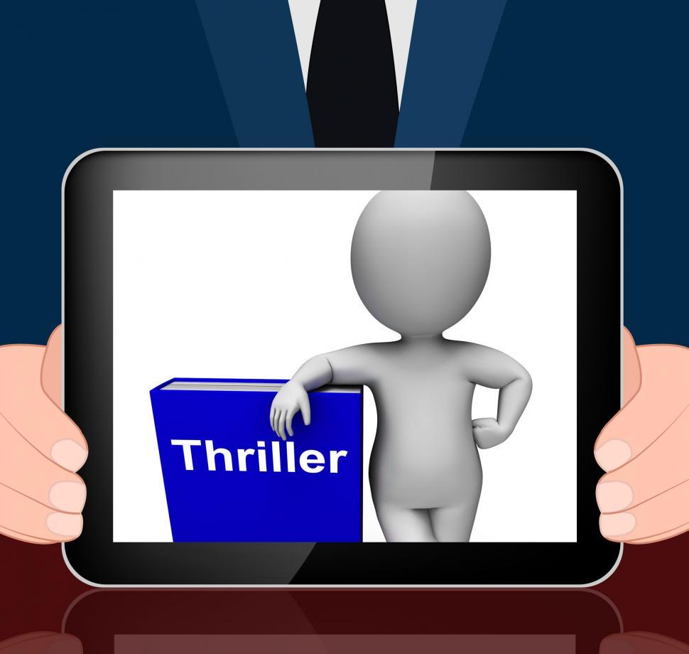 Free Image of Thriller Book And Character Displays Books About Action Adventur 