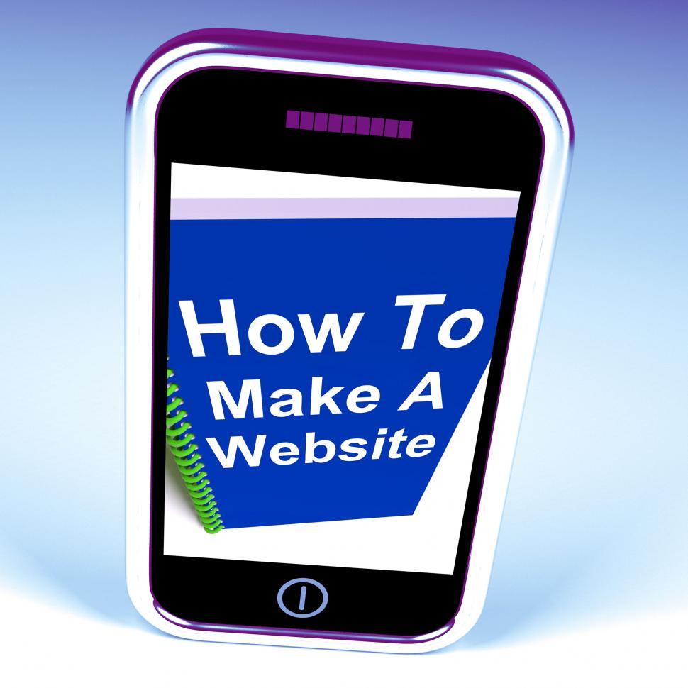 Free Image of How to Make a Website on Phone Shows Online Strategy 