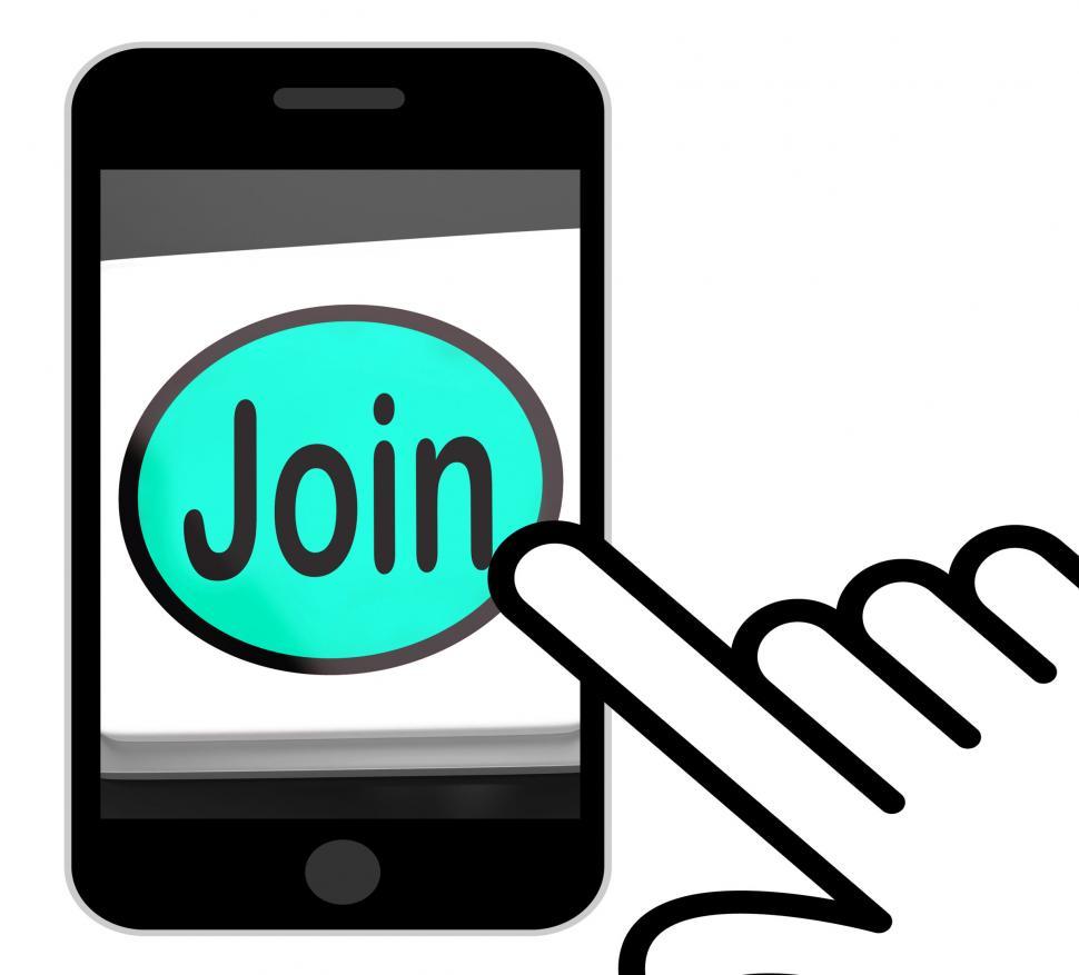 Free Image of Join Button Displays Subscribing Membership Or Registration 