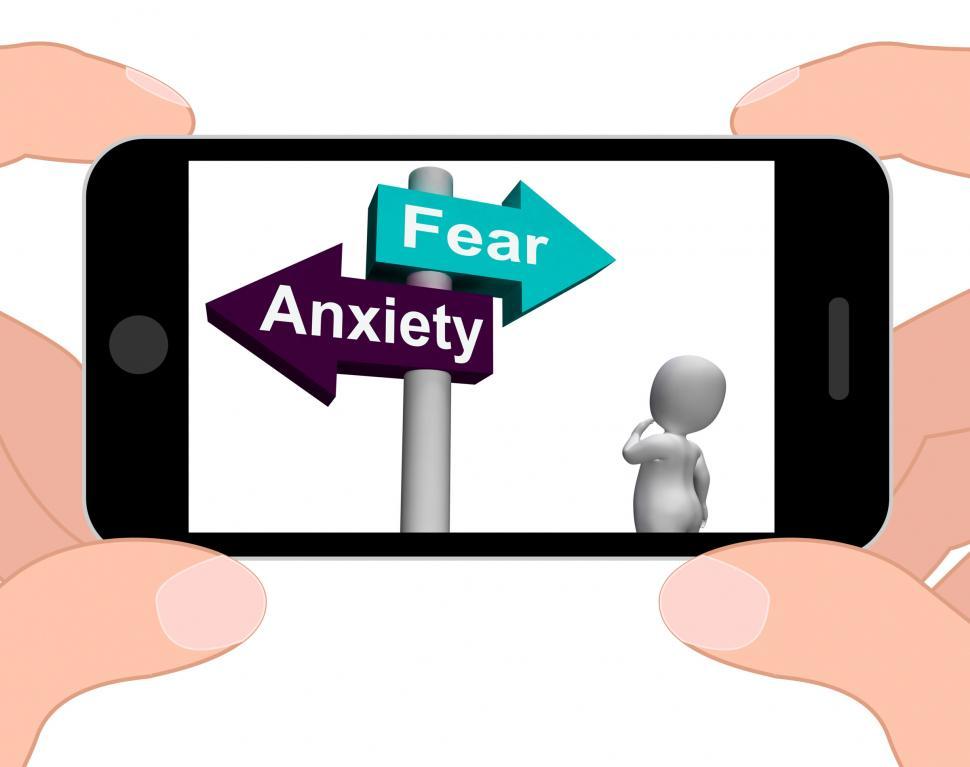 Free Image of Fear Anxiety Signpost Displays Fears And Panic 