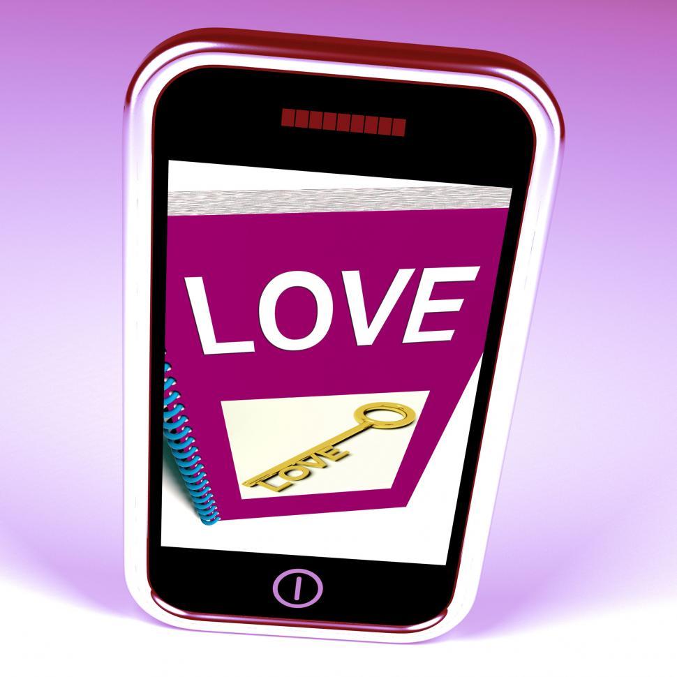 Free Image of Love Phone Shows Key to Affectionate Feelings 