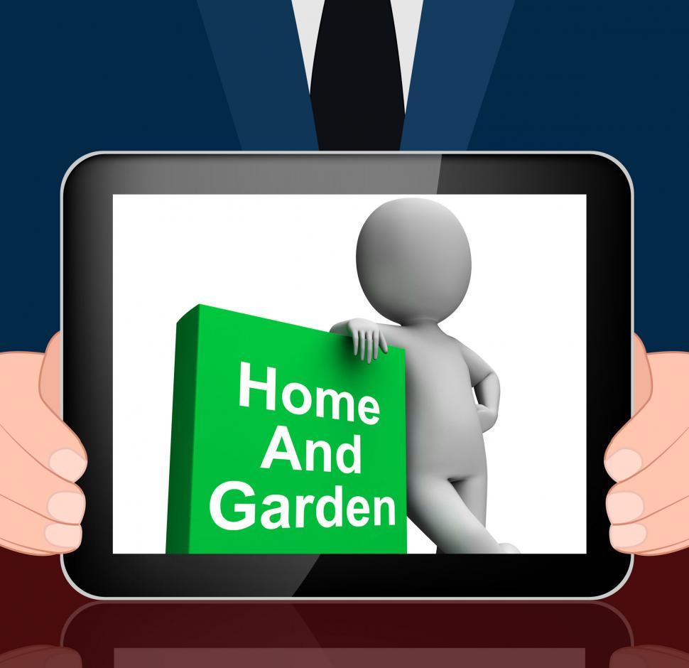 Free Image of Home And Garden Book With Character Displays Household And Garde 