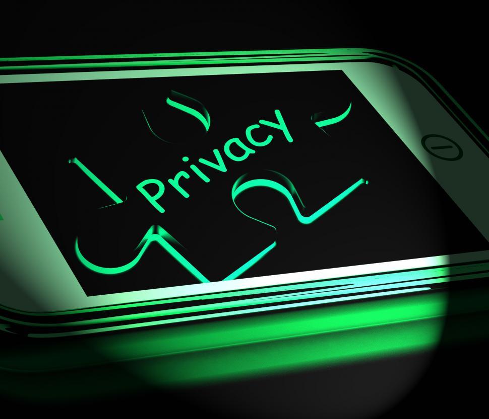 Free Image of Privacy Smartphone Displays Protecting Confidential  Documents A 