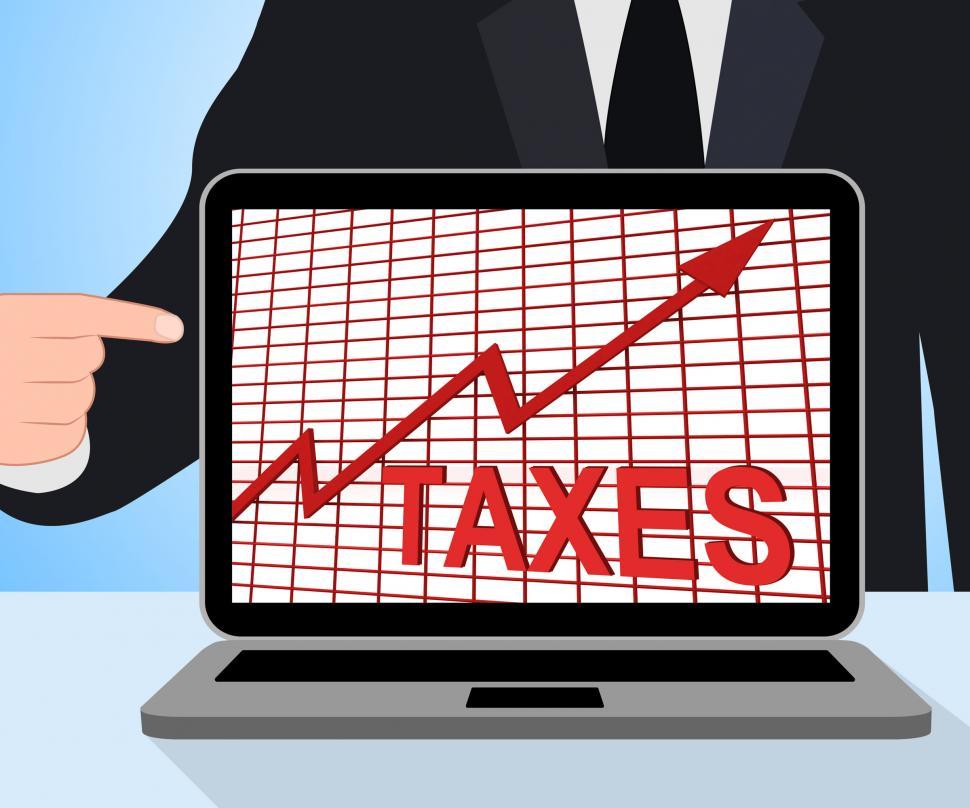 Free Image of Taxes Chart Graph Displays Increasing Tax Or Taxation 