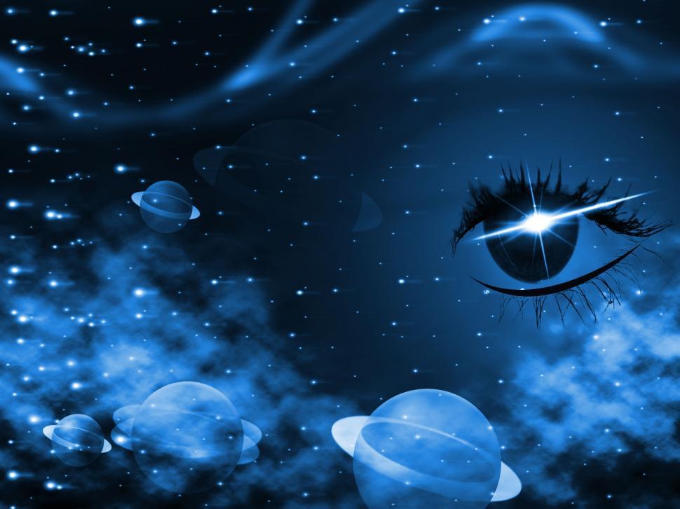 Free Image of Space Background Represents Human Eye And Backdrop 