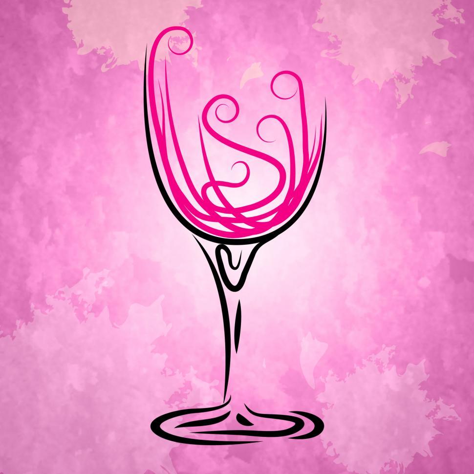 Free Image of Wine Glass Indicates Alcohol Cheerful And Vineyard 