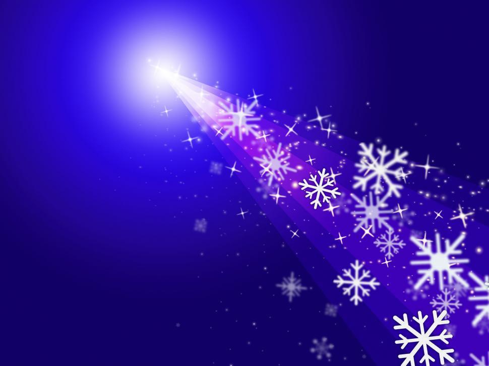 Free Image of Snowflake Stars Indicates New Year And Congratulation 