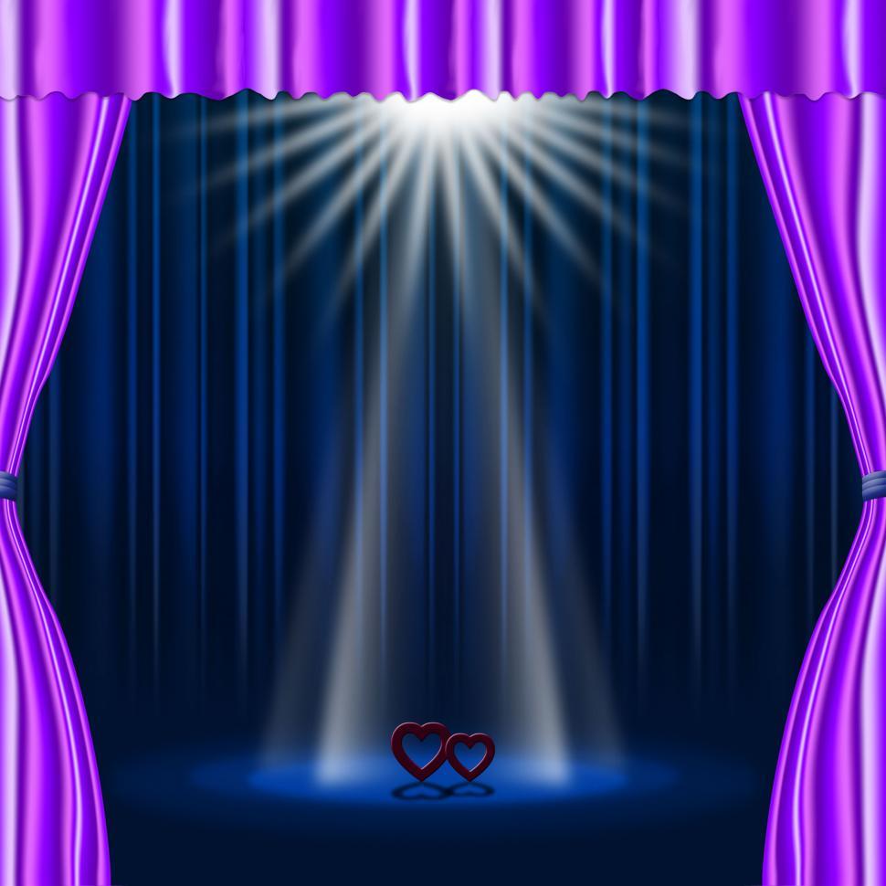 Free Image of Hearts Stage Represents Beam Of Light And Broadway 