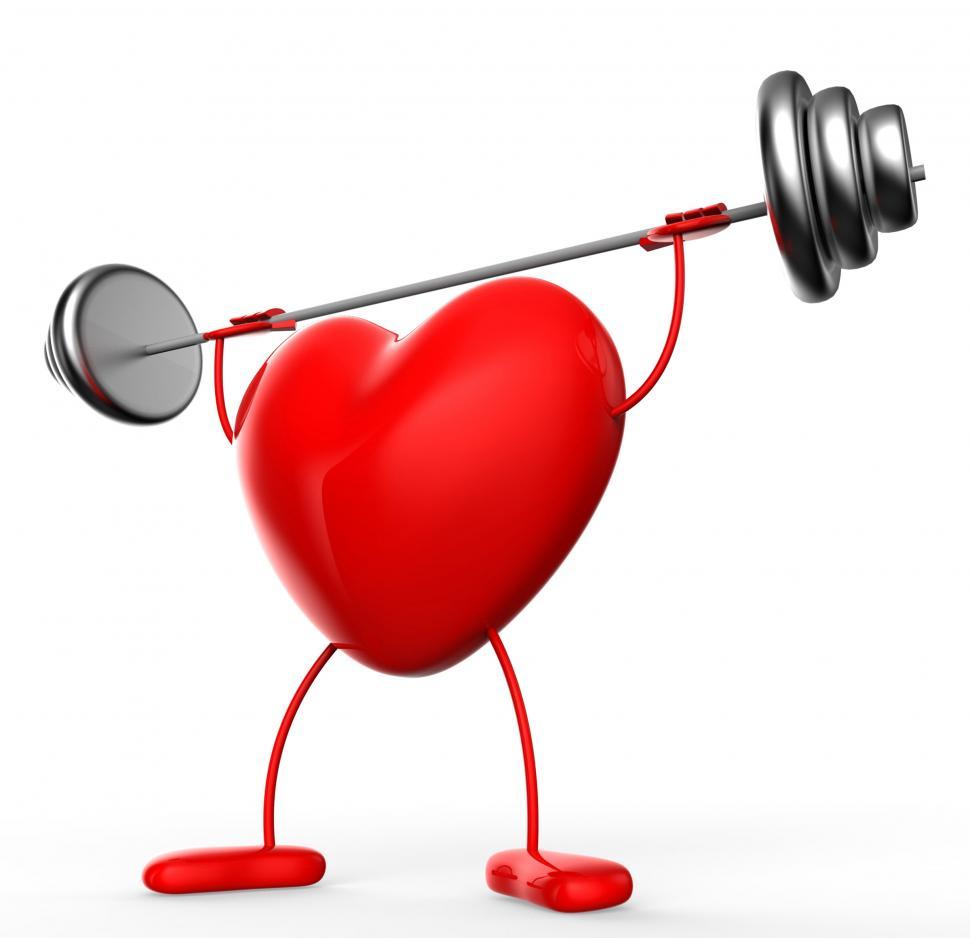 Free Image of Fitness Weights Means Valentine Day And Athletic 