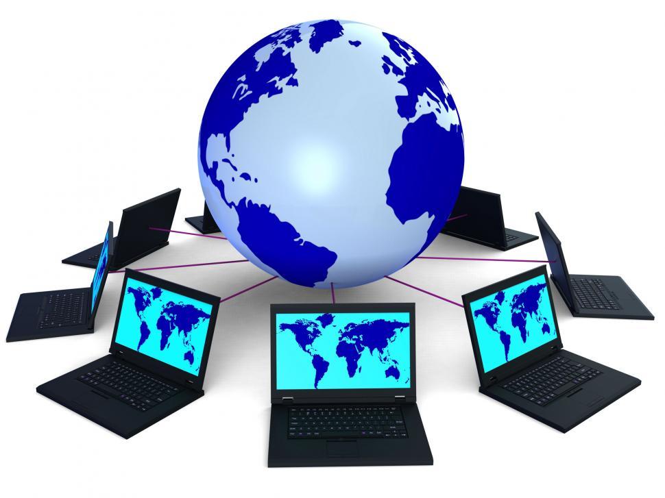 Free Image of Network Global Means Technology Monitor And Pc 