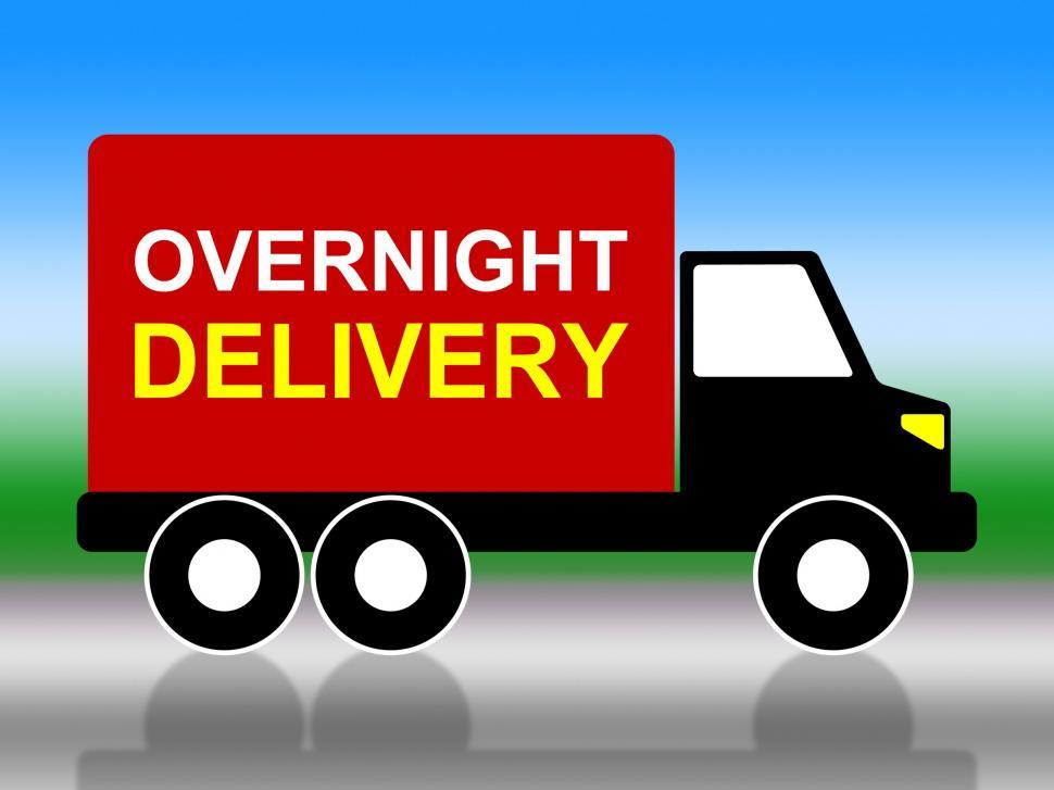Free Image of Delivery Overnight Represents Next Day And Transportation 
