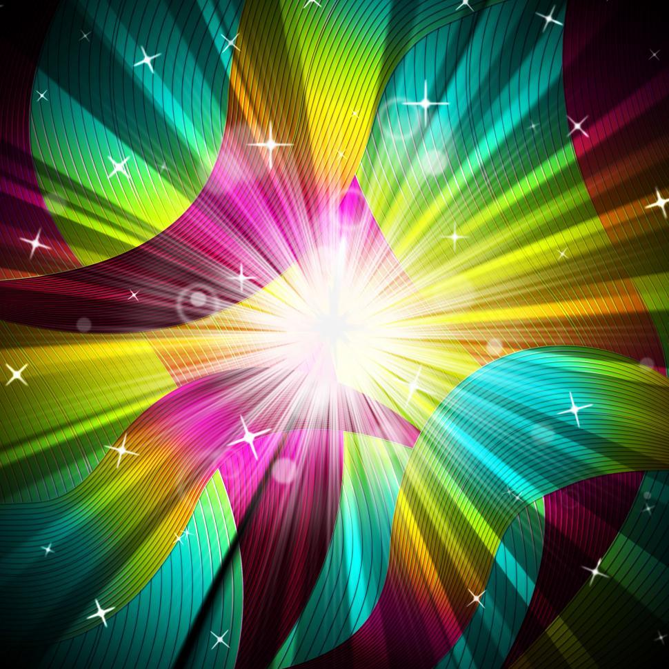 Free Image of Background Sunrays Shows Radiate Sunlight And Multicoloured 