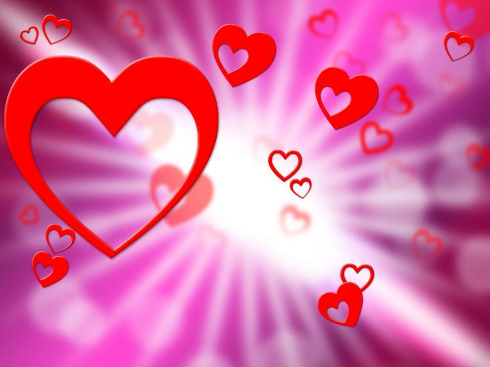 Free Image of Hearts Background Indicates Valentines Day And Affection 