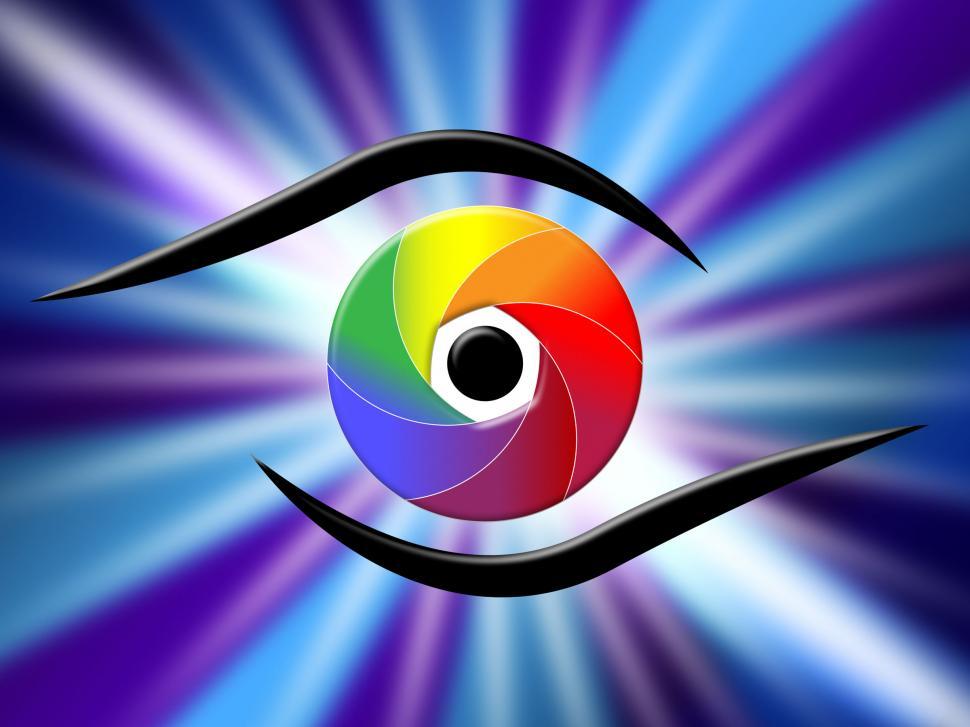 Free Image of Eye Aperture Represents Color Guide And Chromatic 