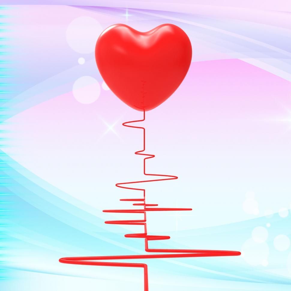 Free Image of Heart Pulse Represents Valentine s Day And Health 