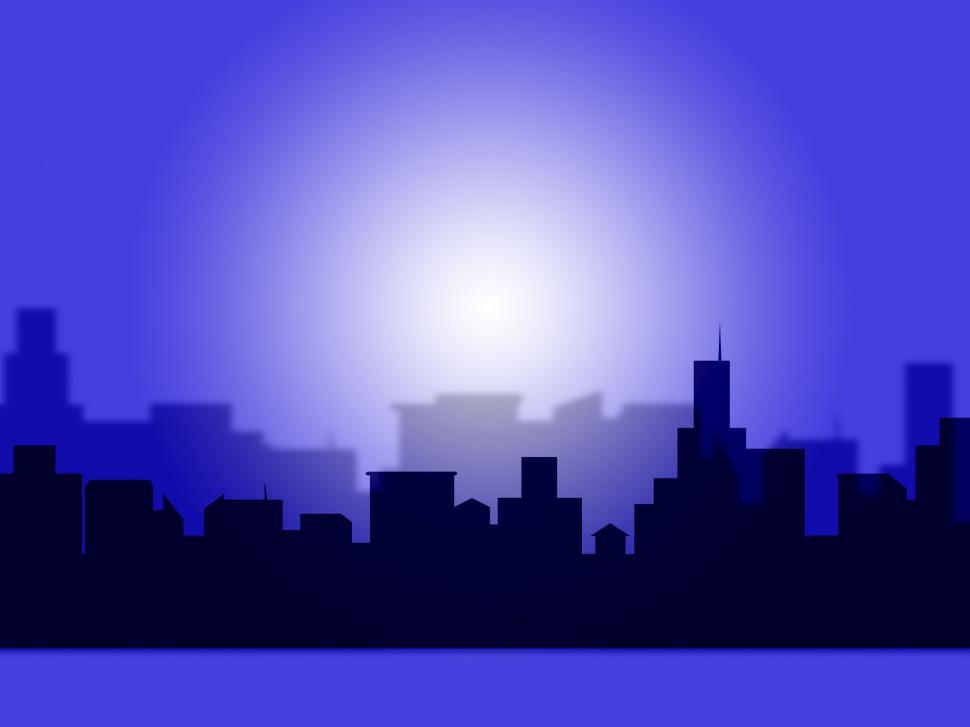 Free Image of Night City Represents Text Space And Cityscape 