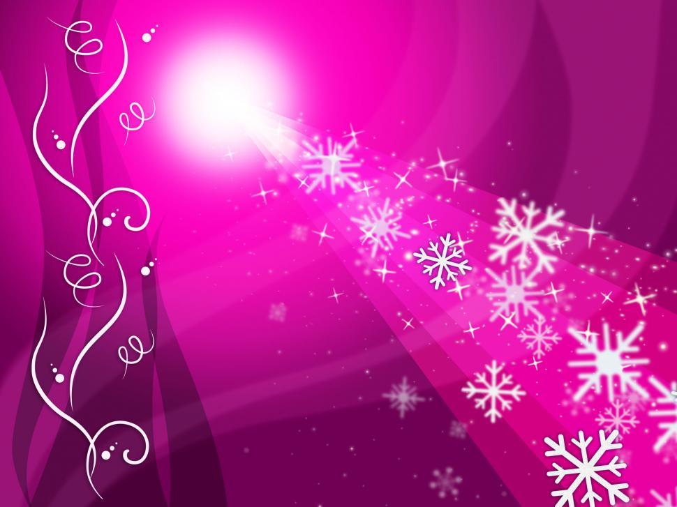 Free Image of Glow Snowflake Represents Ice Crystal And Congratulation 