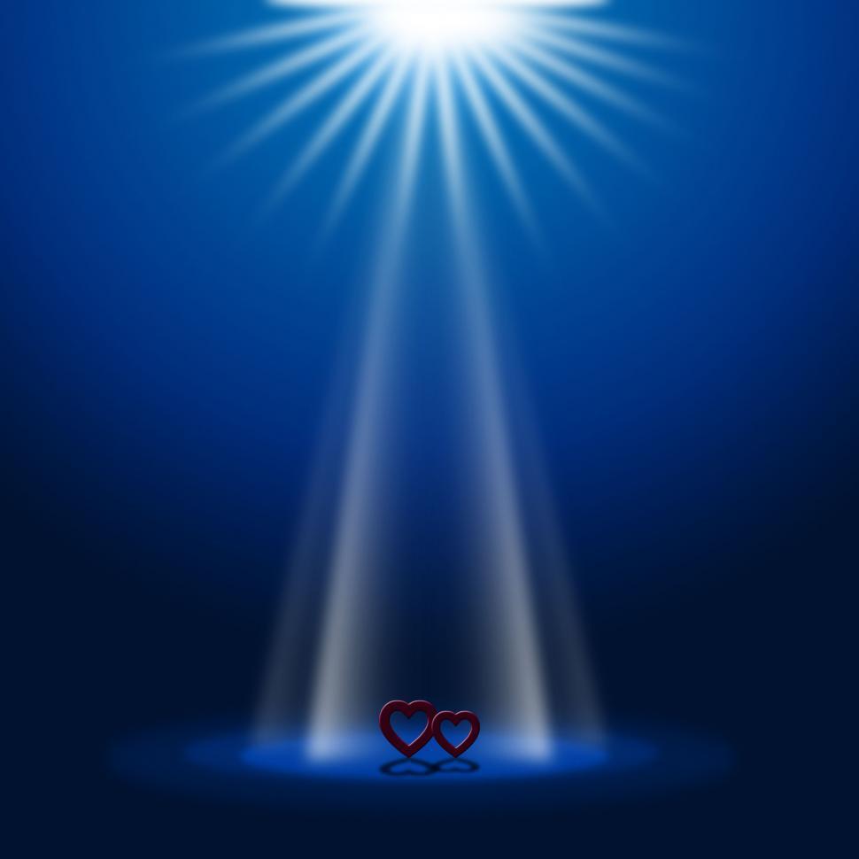 Free Image of Hearts Stage Represents Beam Of Light And Glow 