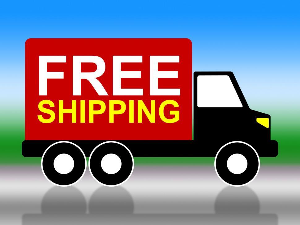 Free Image of Truck Shipping Means Free Of Cost And Complimentary 