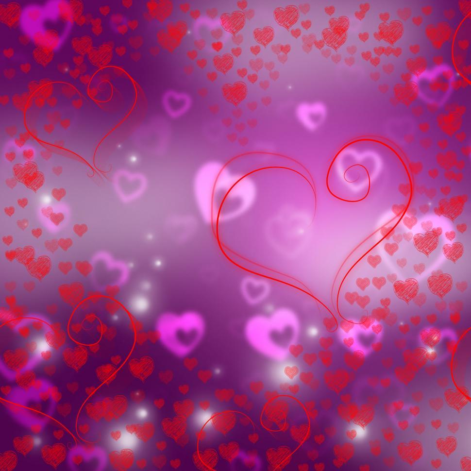 Free Image of Hearts Love Shows Valentine s Day And Background 