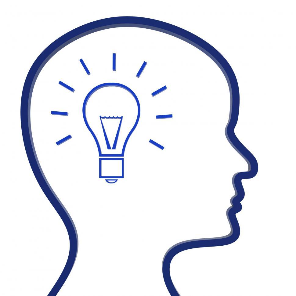 Free Image of Ideas Think Shows Invention Innovation And Reflecting 