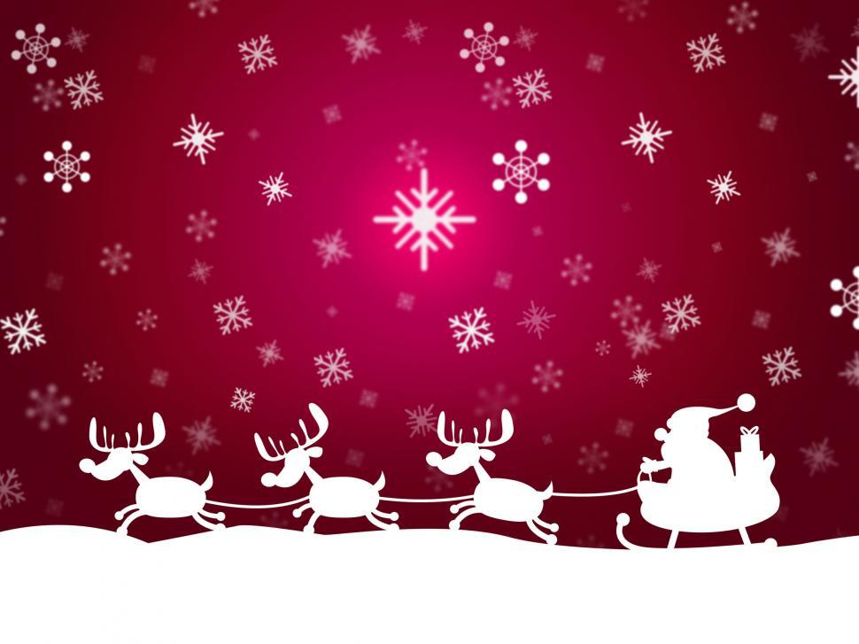 Free Image of Snow Santa Represents Father Christmas And Animal 