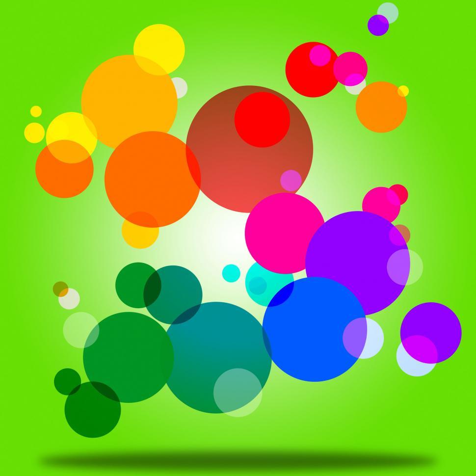 Download Free Stock Photo of Color Background Indicates Circles Bubble And Orb 