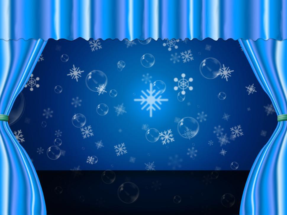 Free Image of Snowflake Copyspace Indicates Ice Crystal And Celebrate 
