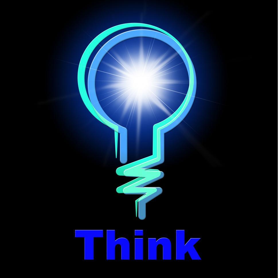 Free Image of Light Bulb Means Think About It And Thinking 
