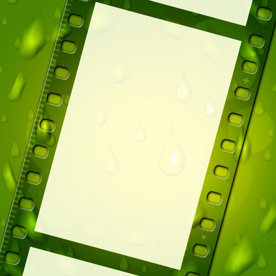 Free Image of Copyspace Green Indicates Negative Film And Backdrop 