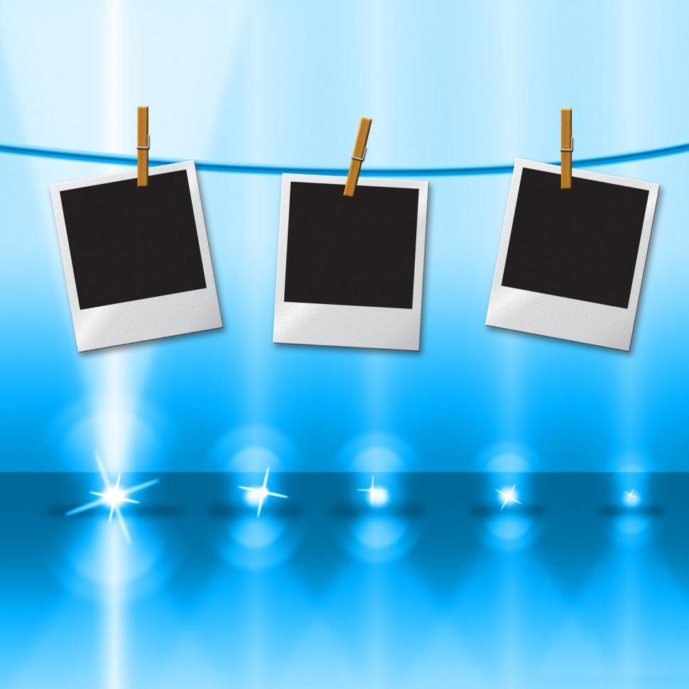 Free Image of Photo Frames Means Beam Of Light And Border 