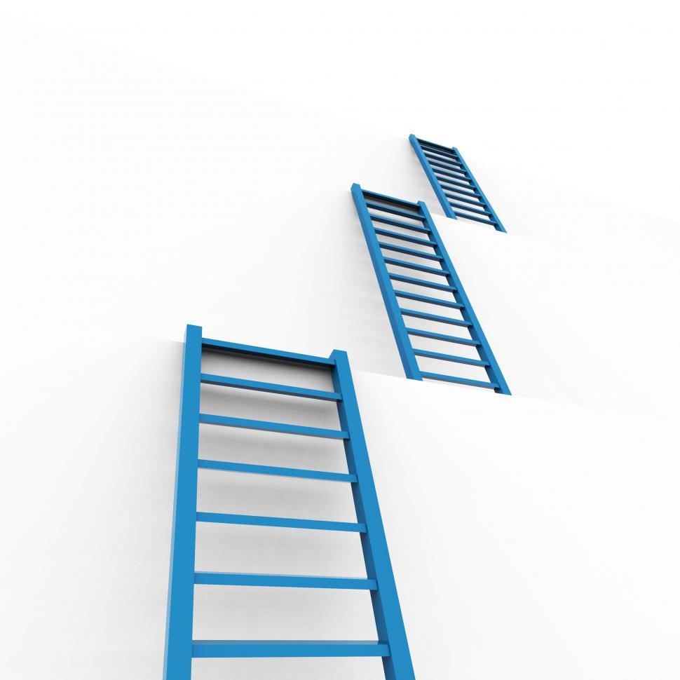 Free Image of Ladders Planning Means Overcome Obstacles And Aspire 