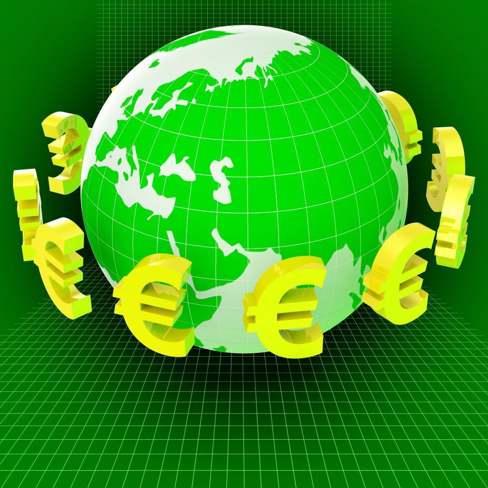 Free Image of Euros Forex Means Worldwide Trading And Earth 