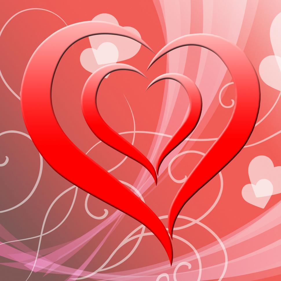 Free Image of Heart Background Represents Valentine Day And Affection 