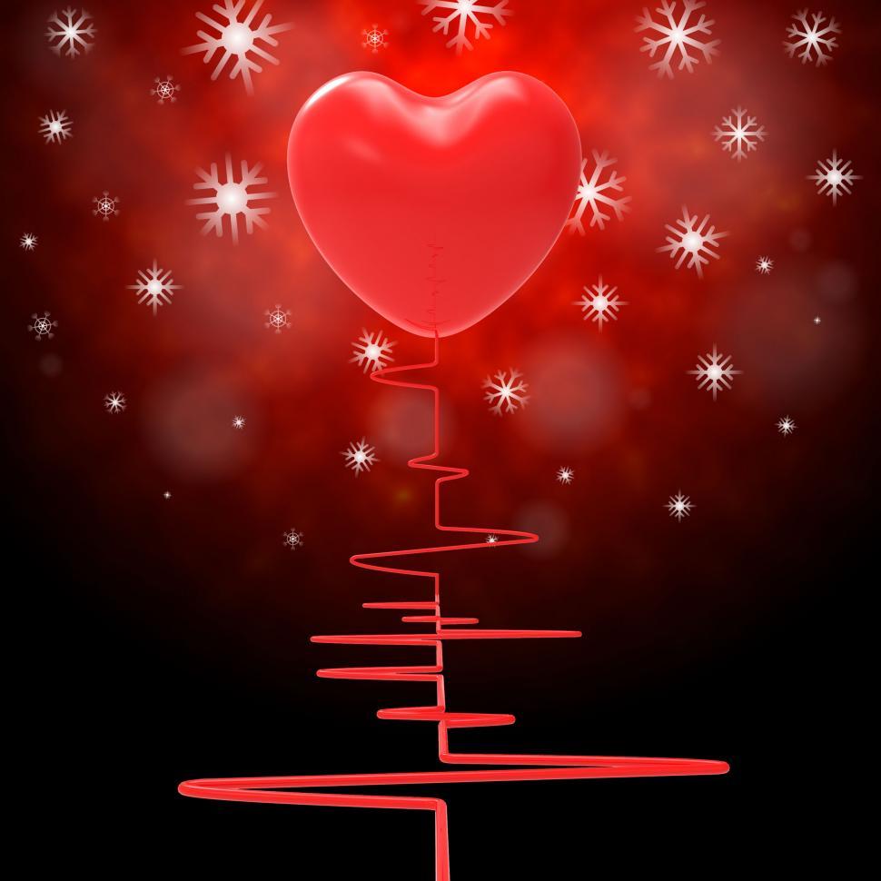 Free Image of Heart Pulse Represents Valentine s Day And Electro 
