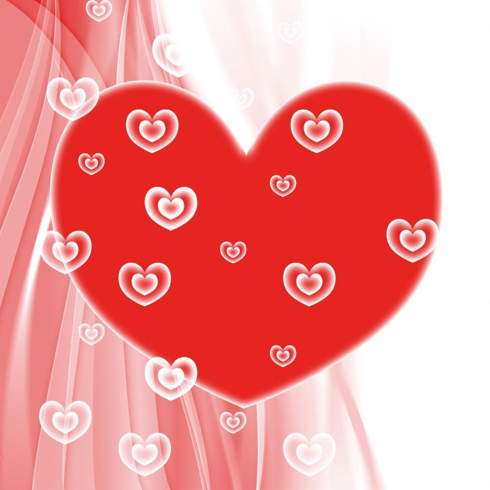 Free Image of Hearts Background Shows Valentine Day And Affection 