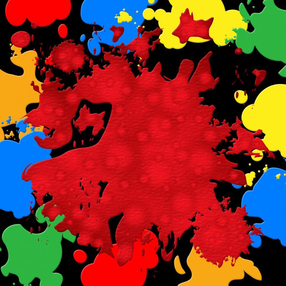 Free Image of Splash Background Represents Paint Colors And Spatter 