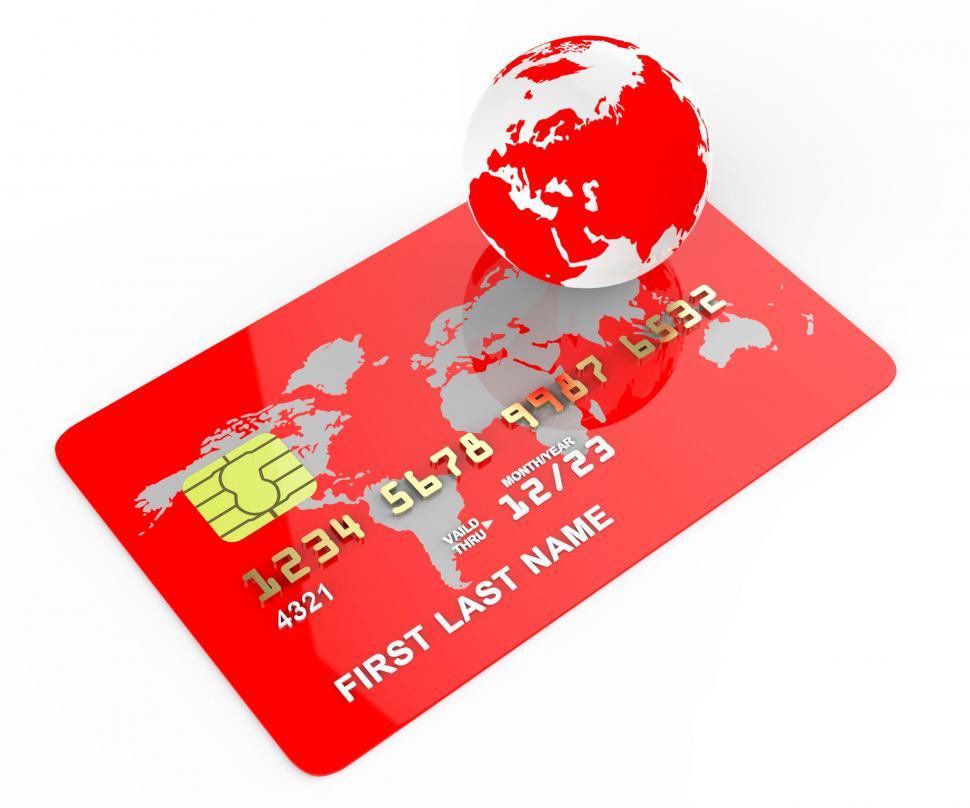 Free Image of Credit Card Means Commerce Planet And Banking 
