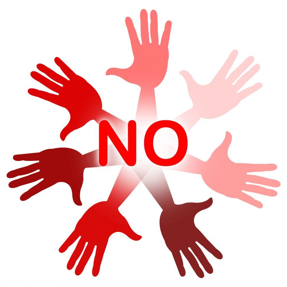 Free Image of No Hands Indicates Deny Decline And Stop 