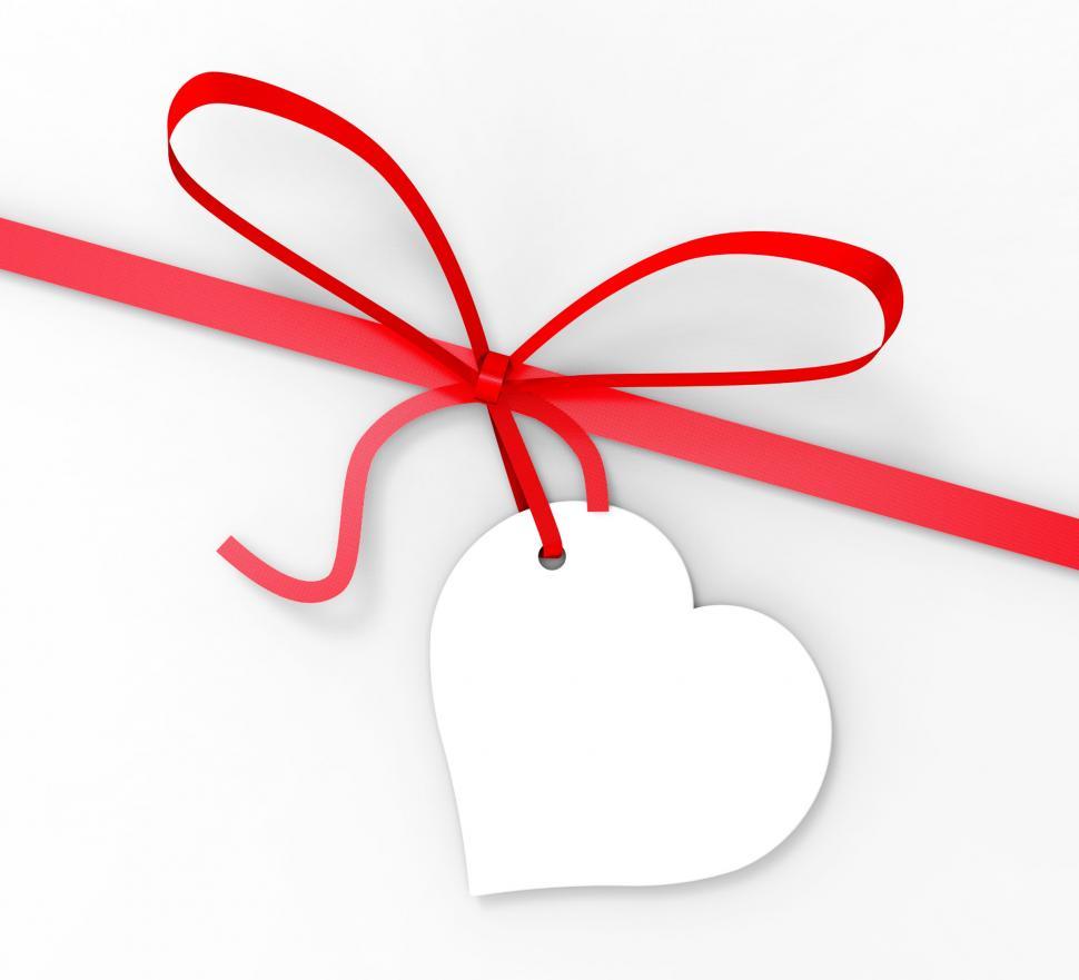 Free Image of Gift Tag Shows Greeting Card And Blank 
