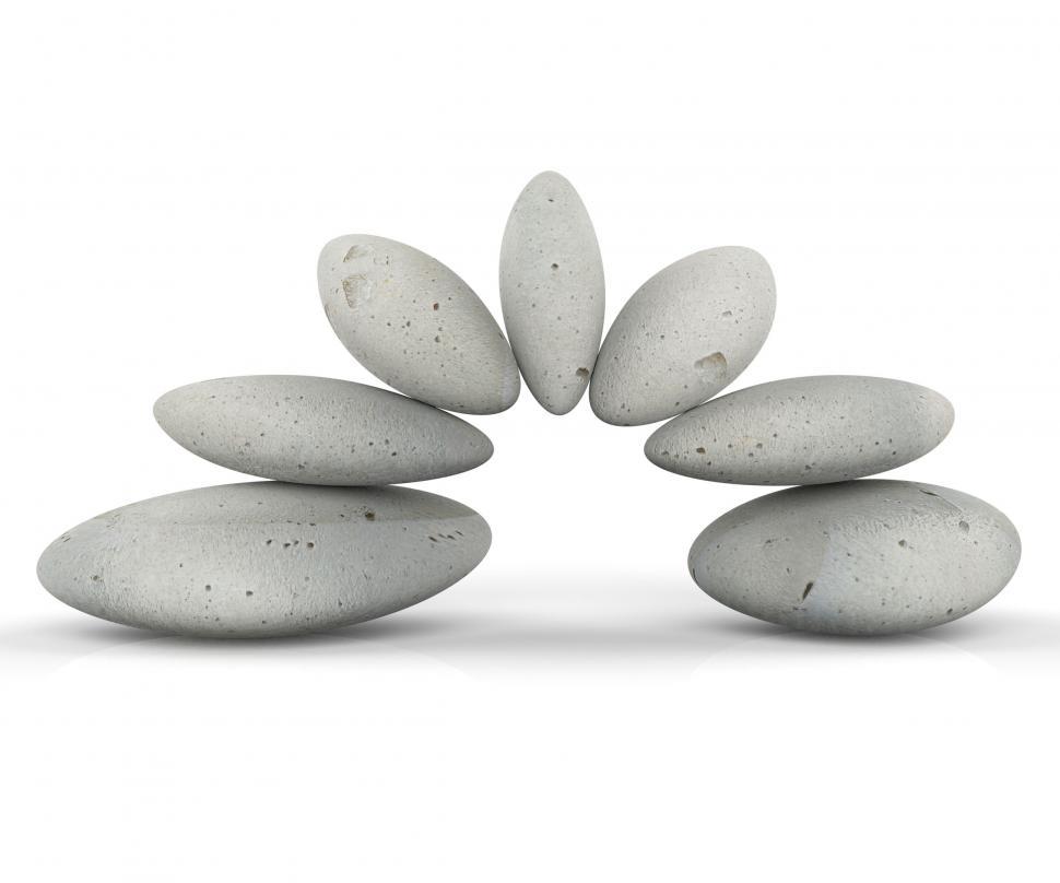 Free Image of Spa Stones Indicates Equal Value And Balanced 