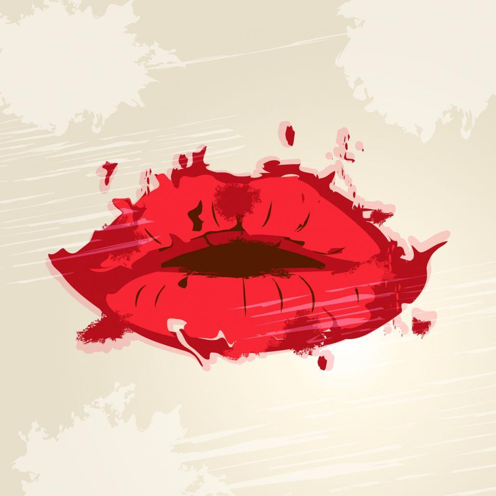 Free Image of Lips Red Means Lipgloss Beauty And Make-Up 